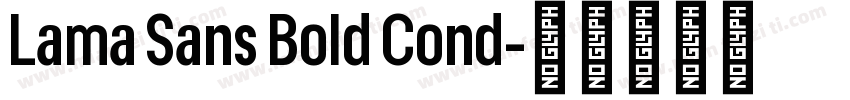 Lama Sans Bold Cond字体转换
